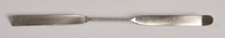 United Scientific™ Stainless Steel Spatula, Flat End, Bent End